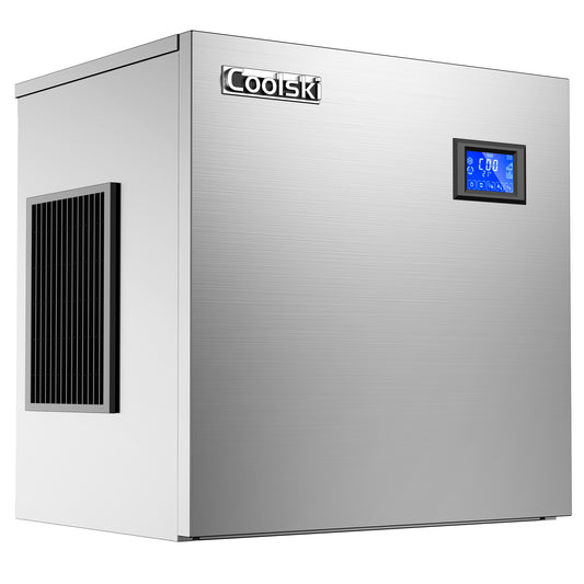 Coolski Top Portion of Coolski Commercial Ice Machine 350LBS/24H, Cube Ice Air Cooler Stainless Steel