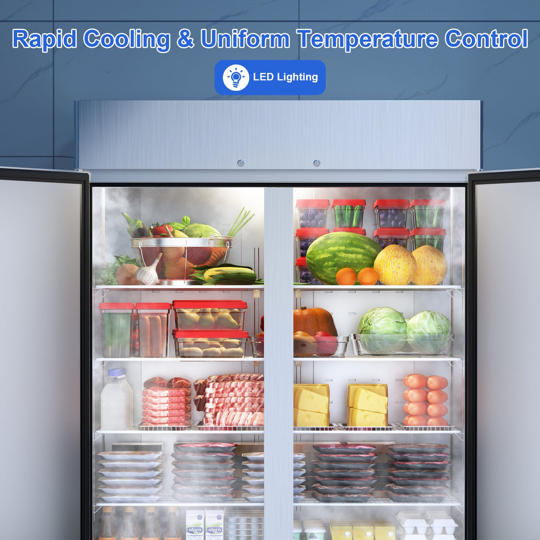 Introducing Coolski 54'' Commercial Refrigerator/Freezer: The Game Changer for Your Kitchen!