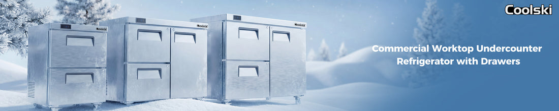 Coolski 27" Two Drawer Undercounter Refrigerator: Compact Drawer Style Cooling Station