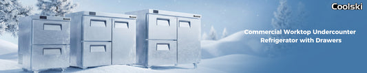 Coolski 27" Two Drawer Undercounter Refrigerator: Compact Drawer Style Cooling Station