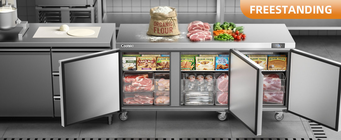 Coolski Undercounter Worktop Freezers: 4 Sizes to Fit Every Small Business Need