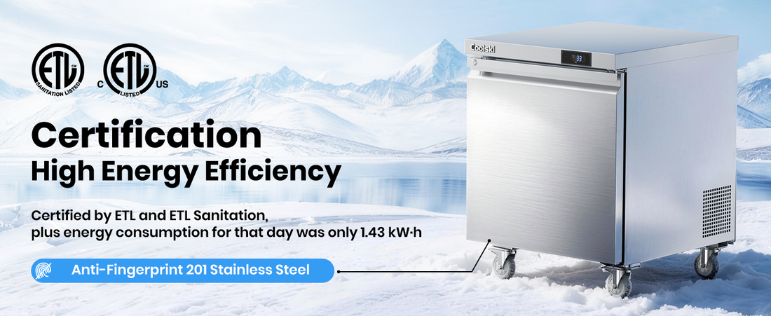 Coolski 27" Worktop Undercounter Refrigerator: The Compact Powerhouse for Busy Food Spaces