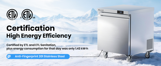 Coolski 27" Worktop Undercounter Refrigerator: The Compact Powerhouse for Busy Food Spaces