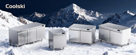 Coolski 27" Single Door Undercounter Refrigerator: Compact Cooling Station for Small Catering Spaces