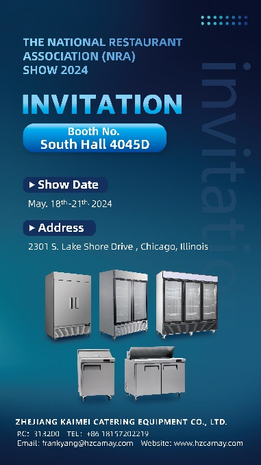 Zhejiang Kaimei Catering Equipment Co., Ltd. will participate in the NRA exhibition in Chicago, USA from May 18 to May 21, 2024. The booth number is SOUTH HALL 4045D. Please introduce the specific situation of the NRA exhibition in detail.