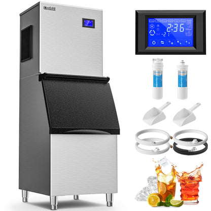 Coolski 22‘’ Commercial Ice Maker Machine 550LBS/24H''