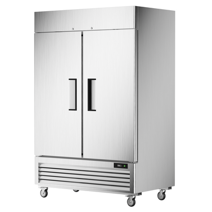 Coolski 54'' W Commercial Refrigerator Stainless Steel Reach-in Refrigerator with 49 Cu.Ft Capacity