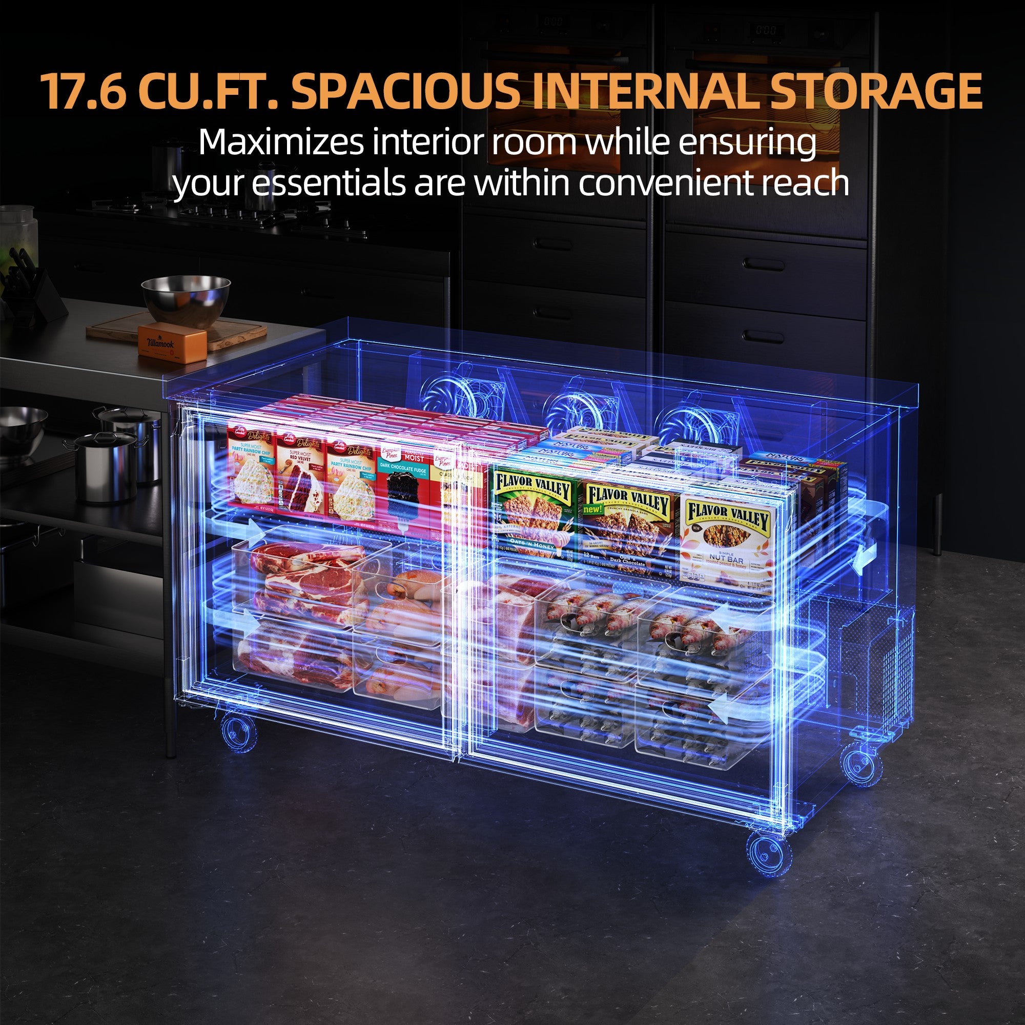 Coolski 60 in. 17.6 cu. ft. Commercial Auto / Cycle Defrost