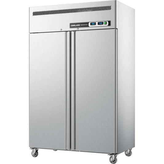 Coolake 48" W 36 Cu.ft 2 Door Commercial Refrigerator and Freezer Combo, Dual Temperature Zones