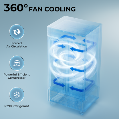 Coolski 40’’ W Commercial Display Freezer, 35 cu.ft Upright Merchandiser Freezer for Supermarket, Restaurant, Cafe, Bar, Top Customizable Light Box, Automatic Defrost, ETL&DOE Certified