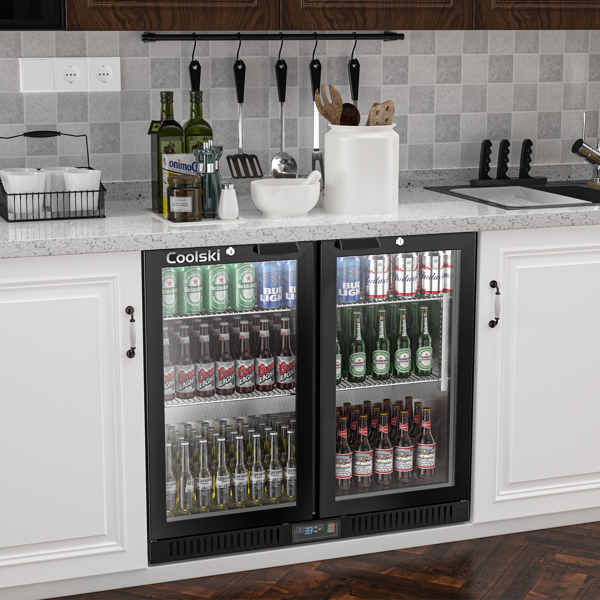 Bar with 2024 beer fridge