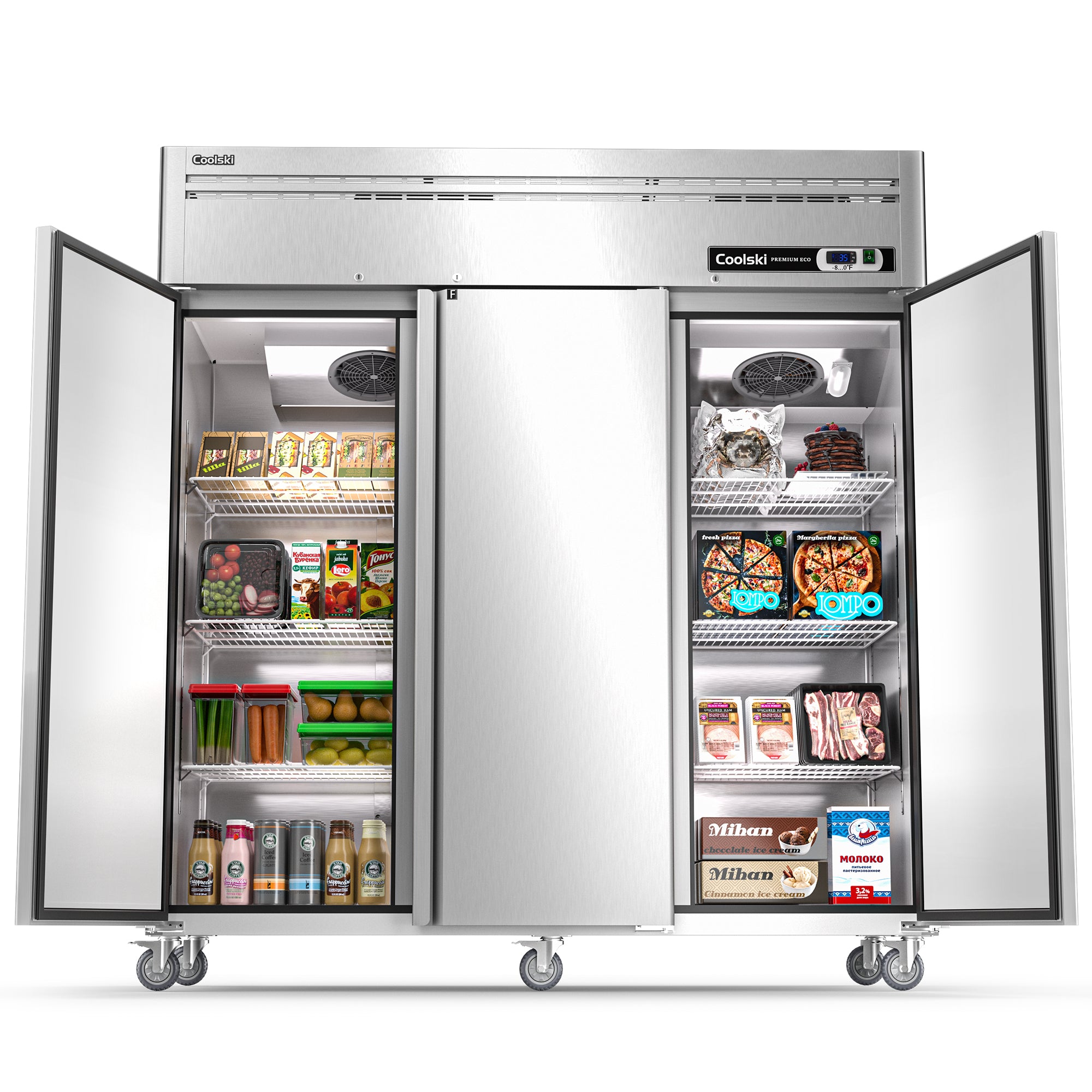 Coolski 72.8 in. 54 cu. ft. Auto / Cycle Defrost Commercial