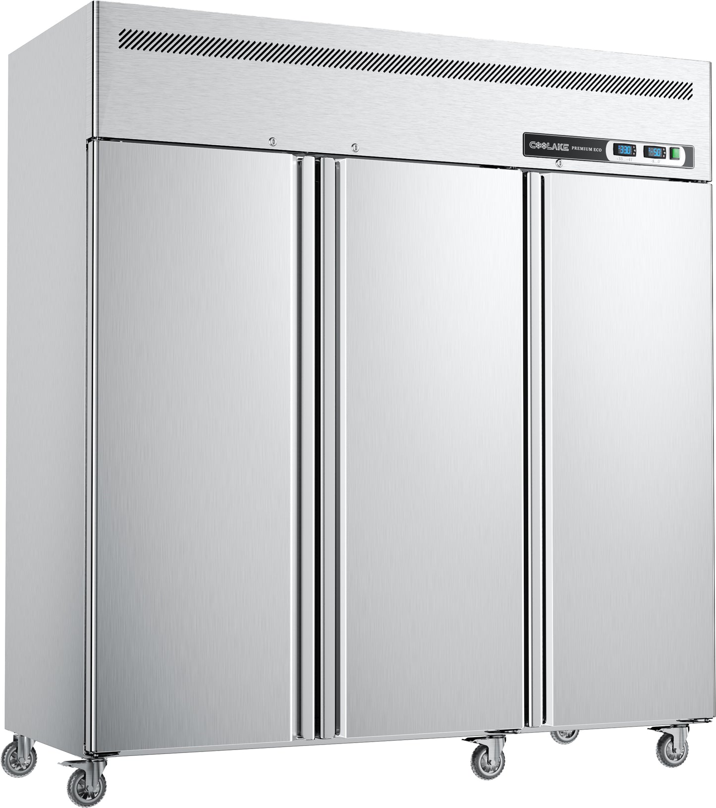 Coolake 72" W 54 Cu.ft 3 Door Commercial Refrigerator and Freezer Combo, Dual Temperature Zones
