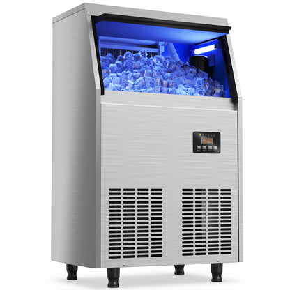 Coolski Commercial Under Counter Ice Maker Machine, 200lbs/24H